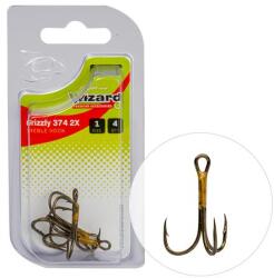 EnergoTeam Grizzly 374m-2/0 2x Bronz Hármashorog 4db/csom (49374200) - fishingoutlet