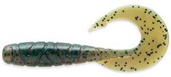 Fishup_mighty Grub 3.5" (7pcs. ), #017 - Motor Oil Pepper (fhl55106) - fishingoutlet