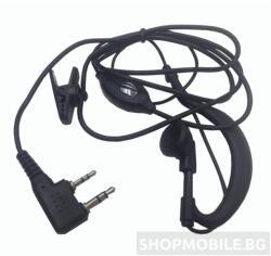 Baofeng Слушалки с микрофон PTT за Baofeng BF-888S, UV-5R, UV-5RE, UV-6R, Kenwoods, Wouxun, Puxing (PTT Black)