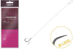 Delphin Kötött horog Delphin FLR D-rig / 6db - 8cm / 0, 22mm / B-LESS #8 / Sting 7mm (101003779)