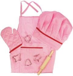 Bigjigs Toys Детски готварски комплект Bigjigs - За обличане, розов (BJ609) - ozone