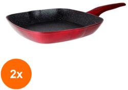 Grunberg Set 2 x Tigaie Grill din Aluminiu cu Diametru 28 cm, Grunberg (GUJ-2xGR4328)