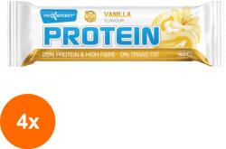 Max Sport Set 4 x Baton Proteic in Invelis Alb cu Aroma de Vanilie, 60 g, Max Sport (ORP-4xMX53001)