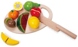 Classic World Set de taiat pentru copii Classic World - Fructe, din lemn (2824) Bucatarie copii