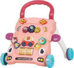Chipolino Jucărie muzicală pe roți Chipolino - Animăluțe vesele, roz (MIKFAN0242PI)