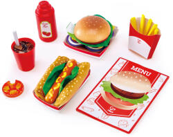 HaPe International Set produse din lemn - Fast Food (H3160) Bucatarie copii
