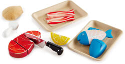 HaPe International Set produse de taiat Hape - Peste si proteine, din lemn (H3155) Bucatarie copii