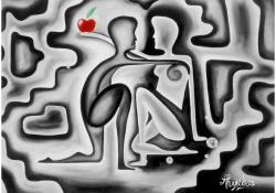 Enjoy 1850 - Adam and Eve - 1000 db-os puzzle (1850)