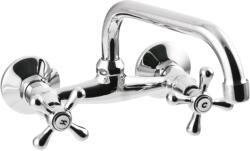 INVENA Roma, mosdó/mosogató csaptelep U-kifolyóval, hossza 200 mm, króm, INV-BC-24-00S-L (INV-BC-24-00S-L)