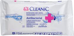 Cleanic antibakteriális nedvesített frissítő törlőkendő 15 db - mamavita