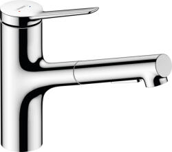 Hansgrohe Zesis M33, karos konyhai csaptelep 150, kihúzható zuhany, 2jet, sBox, króm, HAN-74821000 (HAN-74821000)