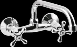 INVENA Roma, mosdó/mosogató csaptelep U-kifolyóval, hossza 250 mm, króm, INV-BC-25-00S-L (INV-BC-25-00S-L)