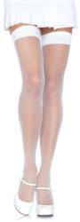 Leg Avenue Nylon Fishnet Thigh Highs White