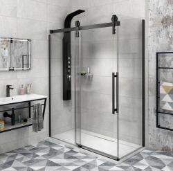 SAPHO Gelco, VOLCANO BLACK négyszögletes zuhanyparaván 1800x800mm L / R változat, GV1418GV3480 (GV1418GV3480)