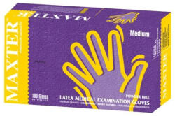 Maxter latex púdermentes 5.7gr vizsgálókesztyű, XL