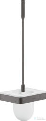 Hansgrohe AXOR UNIVERSAL SOFTSQUARE fali wc kefe tartó, szálcsiszolt fekete króm 42835340 (42835340)