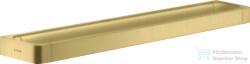 Hansgrohe AXOR UNIVERSAL SOFTSQUARE 69, 4 cm-es törölközőtartó, szálcsiszolt sárgaréz hatású 42832950 (42832950)