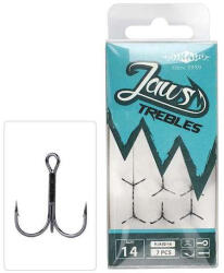 Mikado Jaws Hármashorog 6 Füles Szakállas Háromágú Ragadozóhalas Horog 7db (HJA02-6)