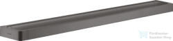 Hansgrohe AXOR UNIVERSAL SOFTSQUARE 69, 4 cm-es törölközőtartó, szálcsiszolt fekete króm 42832340 (42832340)
