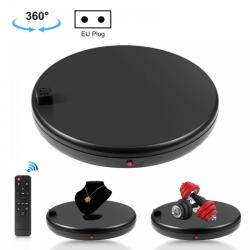 PULUZ 45cm Elektromos Termékforgató - 360° Fekete Forgó Termékfotó Asztal (+elektromos aljzat) - kamerapro - 42 080 Ft