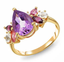 Heratis Forever Romantikus gyűrű 3, 77 ct-os drágakövekkel Jess IZBR1367P