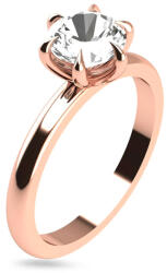 Heratis Forever Rosé arany gyűrű solitaire Molly CSTM4750R-070