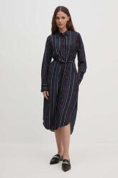 Tommy Hilfiger ruha sötétkék, midi, egyenes, WW0WW42302 - sötétkék 34