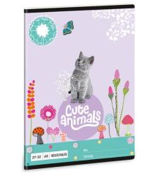Ars Una Cute Animals cicás kockás füzet A5 - 27-32 (53633682)