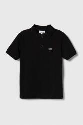 Lacoste gyerek pamut póló fekete, sima - fekete 128 - answear - 25 990 Ft