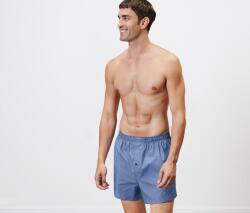 Tchibo 4 szövött boxeralsó 2x füstkék chambray-mintával, 2x sötétkék S