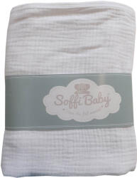  Soffi Baby takaró muszlin dupla fehér 70x90cm - kreativjatek