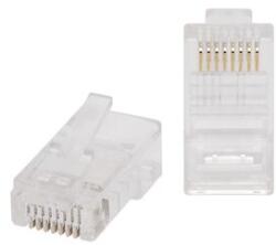  RJ45 dugó Cat5e UTP Patch kábelre 100db/csomag (05232)