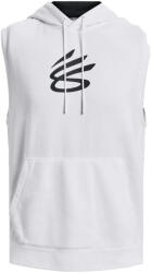Under Armour Curry Fleece SLVLS Hoodie-WHT Kapucnis melegítő felsők 1374301-100 Méret XL
