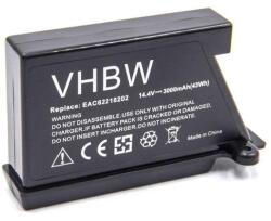 LG EAC60766113 EAC62076601 EAC62218202 EAC62218205 series 14.4V 3000mAh Li-Ion robotporszívó akku/akkumulátor