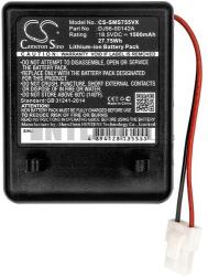 Utángyártott Samsung SS7550 SS7550m SS7555 SSR200 series DJ96-00142A 00142B 18.5V 1500mAh 27.75Wh Li-ion porszívó akkumulátor utángyártott