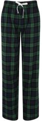 SF (Skinnifit) Pantaloni de pijama din flanelă pentru femei - Albastru închis / verde | M (SK083-1000224163)