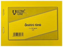 VECTRALINE Önátírótömb VECTRALINE A/6 50x2 példány (01.00621) - papir-bolt