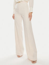 Elisabetta Franchi Pantaloni din material PA-053-42E2-5895 Écru Relaxed Fit