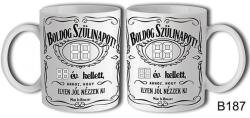 Bögre 3 dl - Boldog Szülinapot Jack Digitális szám - Születésnapi bögre - Születésnapi ajándék