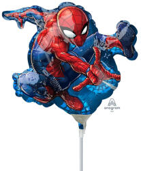 Amscan Fólia lufi, mini forma, pókember/spiderman