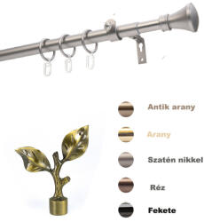 Karnisvilág Egysoros teleszkópos fém karnis rózsalevél Ø16-19 160-310 cm