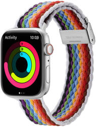 Dux Ducis Curea pentru Apple Watch 1/2/3/4/5/6/7/8/9/SE/SE 2 (38/40/41mm) - Dux Ducis Mixture II Version - PaleStripes