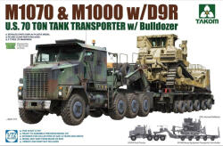 TAKOM U. S. M1070&M1000 w/D9R 70 Ton Tank Transporter w/Bulldozer 1: 72 (TAK5002)