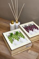 Tivolyo Home WISTERIA konyharuha, 3 db Fehér szín - lila hímzés / Purple embroidery Szett (3 db, 40x60 cm-es)