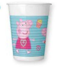 Peppa malac Messy Play műanyag pohár 8 db-os 200 ml (PNN94244) - oliviashop