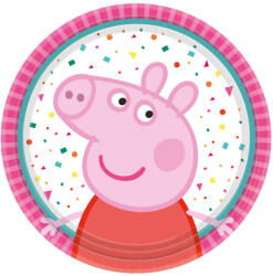 Peppa malac Confetti papírtányér 8 db-os 18 cm (DPA9906330) - oliviashop