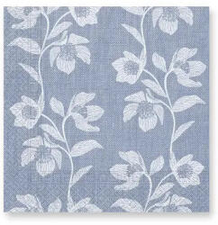 Virágos Turquoise Flowers szalvéta 20 db-os 33x33 cm (PNN92908) - oliviashop