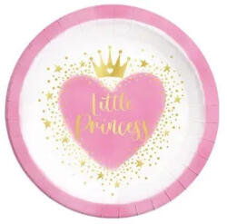 Hercegnők Little Princess papírtányér 8 db-os 23 cm FSC (PNN96476) - oliviashop