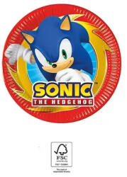 Sonic a sündisznó Sega papírtányér 8 db-os 20 cm FSC (PNN95646) - oliviashop