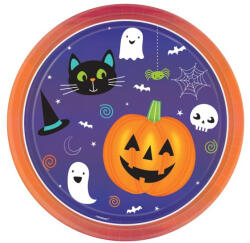 Halloween Friends papírtányér 8 db-os 23 cm (DPA990744366)